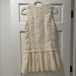 Rebecca Taylor Cream Sleeveless Dress
